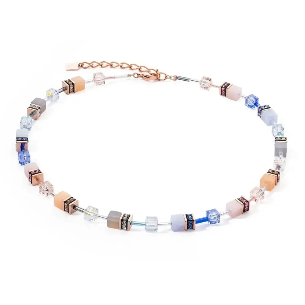 Колье Coeur de Lion Light blue-Beige 4905/10-0738