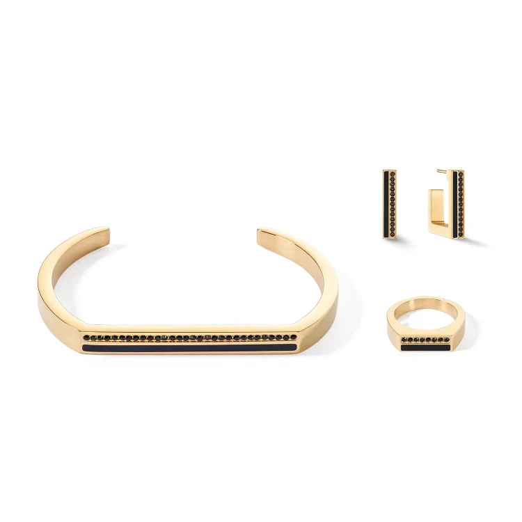 Браслет Coeur de Lion Black-Gold 18 0133/32-1316 18