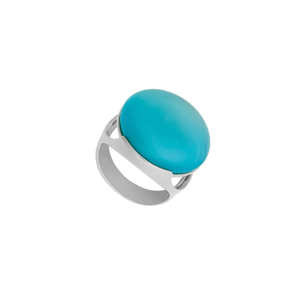 Кольцо Possebon Pearl Blue Sky Agate 18.5 мм K1977.21/18.5 B/S
