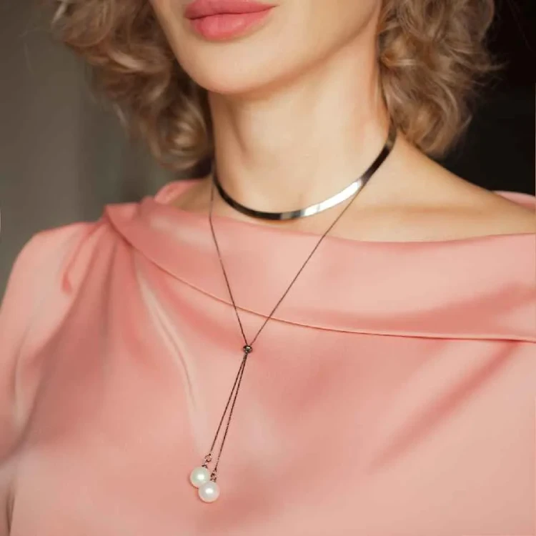 Possebon Чокер White Pearl B0501.1 S