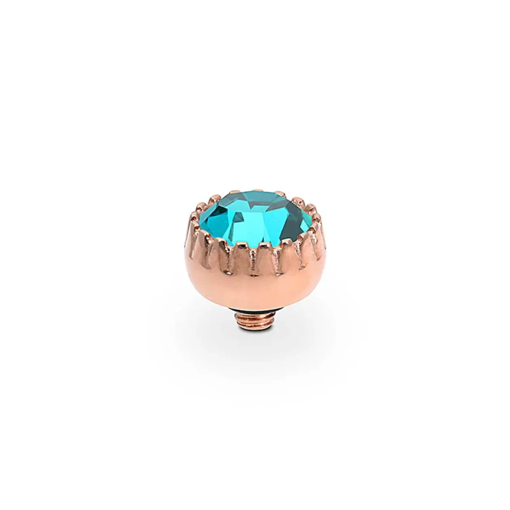 Шарм Qudo London Blue Zircon 617281 BL/RG