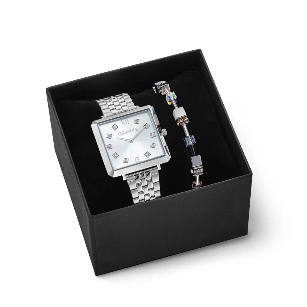 Комплект Coeur de Lion Monochrome Silver-Silver 7630/53-1717