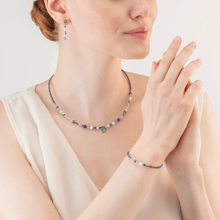 Колье Coeur de Lion Blue 4543/10-0700