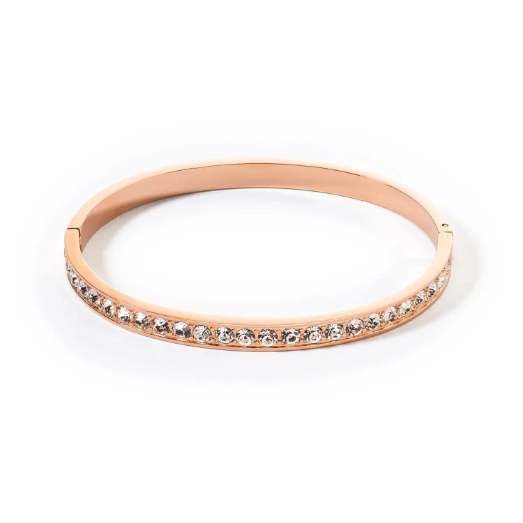 Браслет Coeur de Lion Crystal-Rose gold 19 см 0131/37-1822