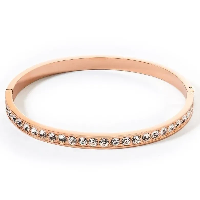 Браслет Coeur de Lion Crystal-Rose gold 19 см 0131/37-1822