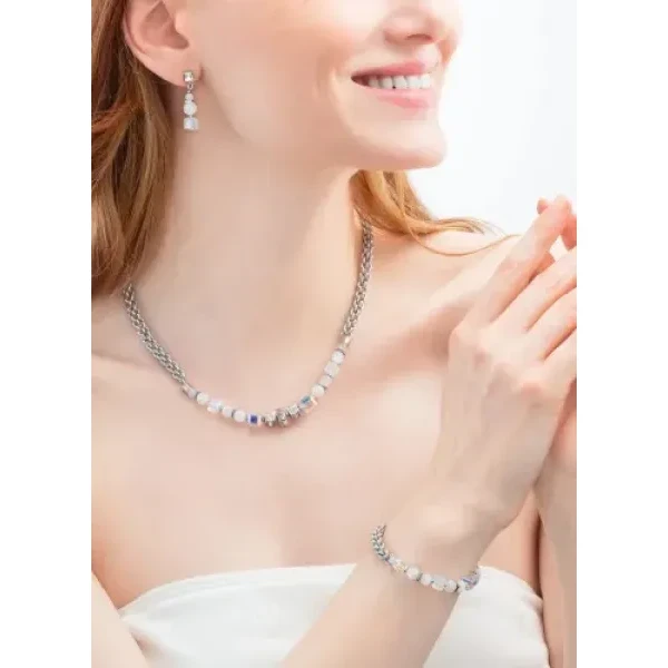 Браслет Coeur de Lion White-Silver 3022/30-1417