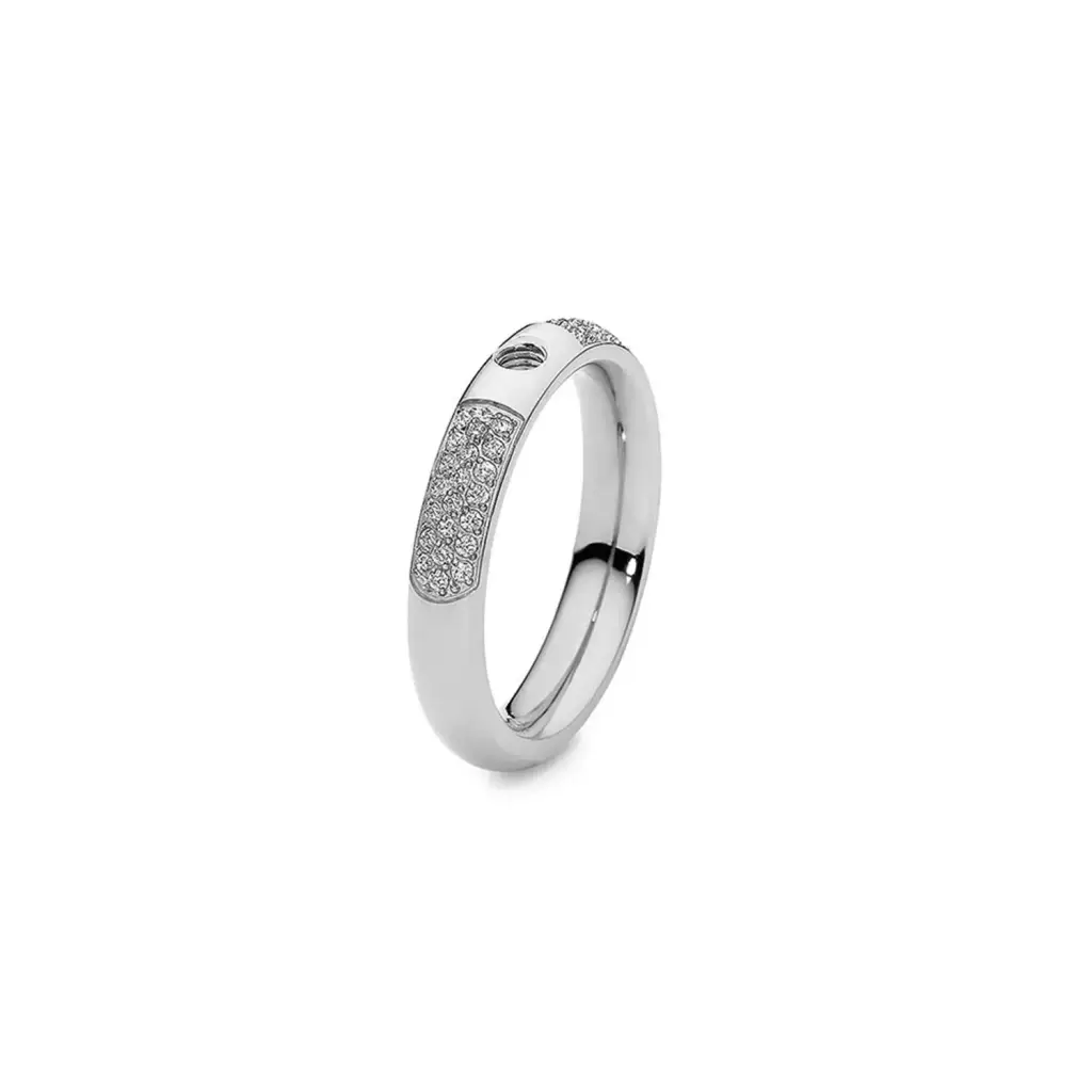 Кольцо Qudo - База Deluxe Small Silver 17.2 мм 626659 S