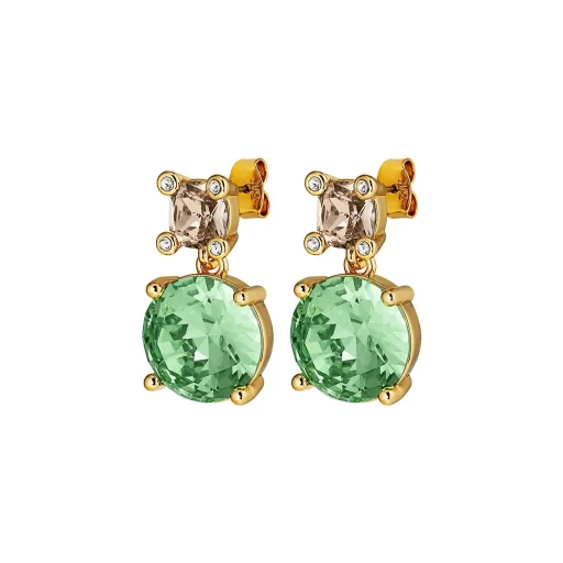 Серьги Dyrberg Kern NICOLA SG LIGHT GREEN/GOLDEN 440012