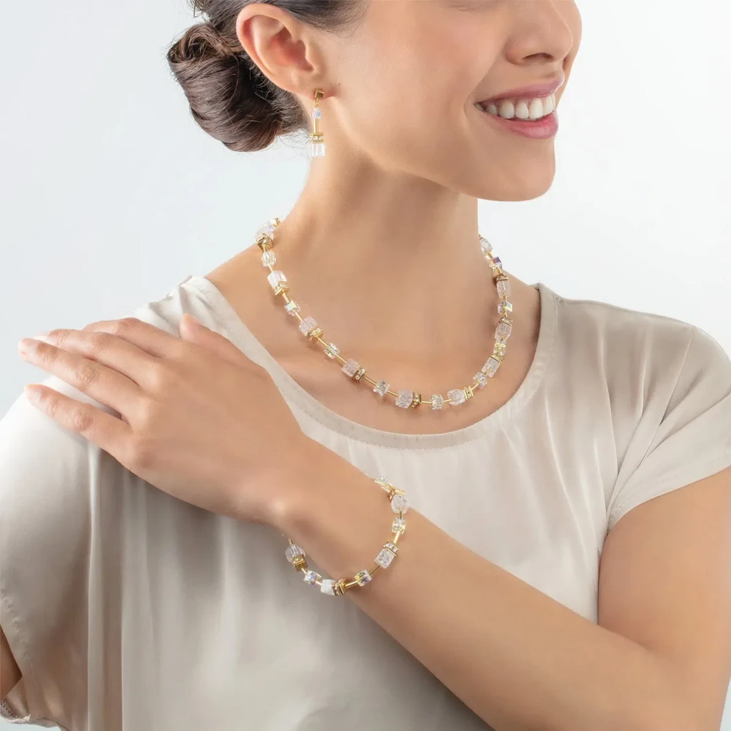 Серьги Coeur de Lion White-Silver 3018/21-1417