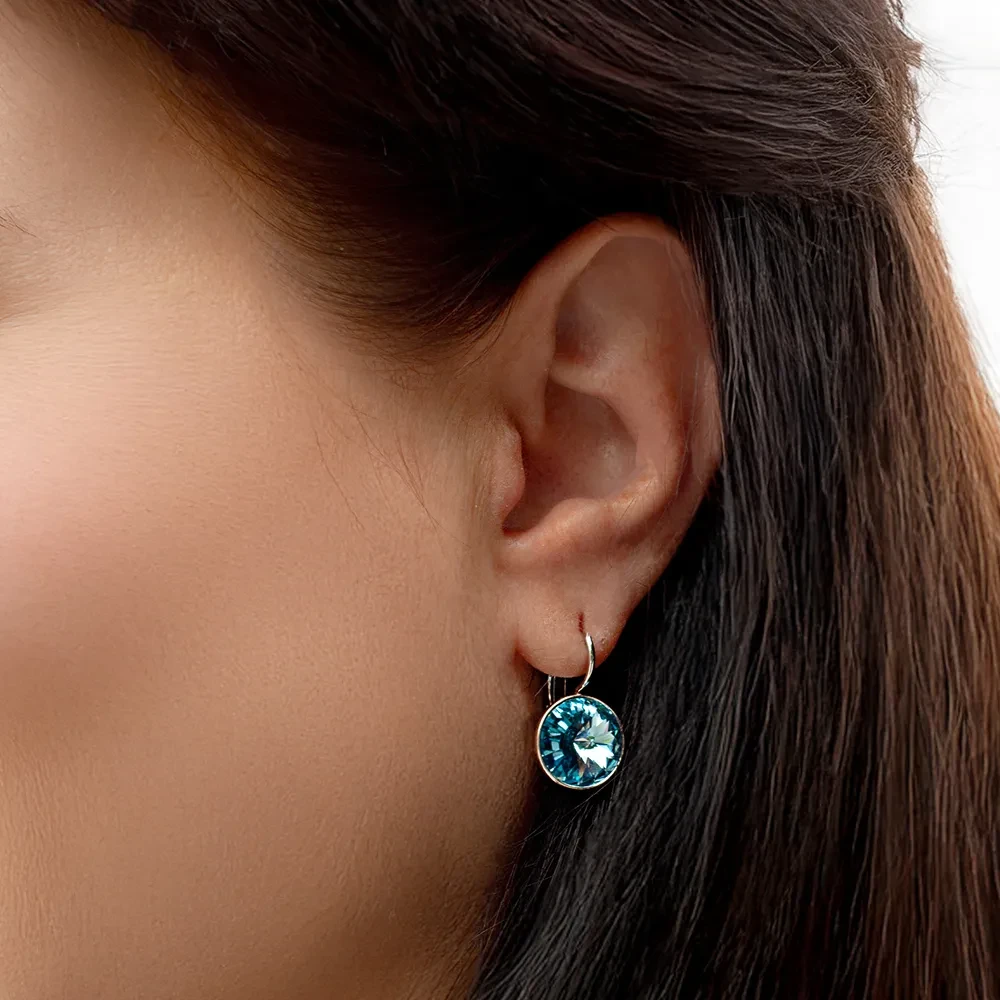Серьги Fiore Luna Aquamarine A1903.M22 BL/S