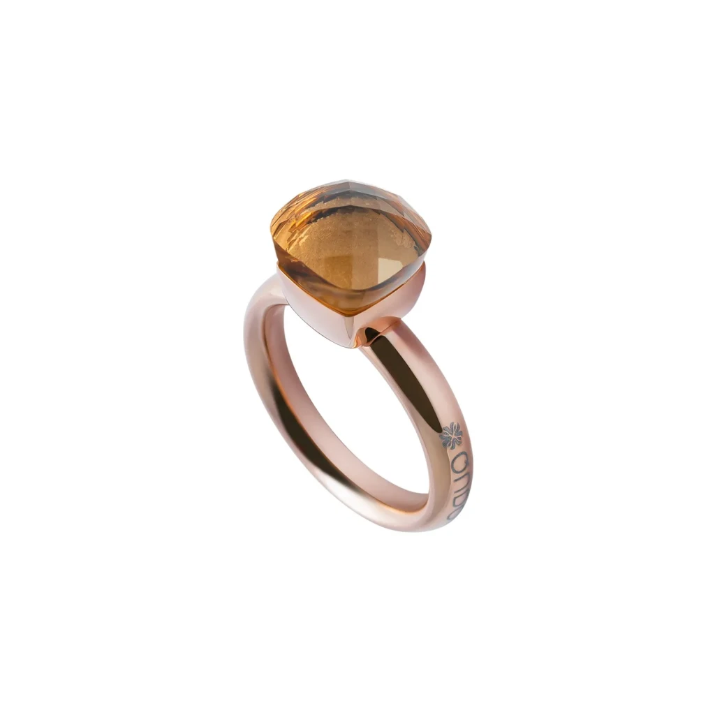 Кольцо Qudo Firenze champagne 16 мм 612082 BR/RG