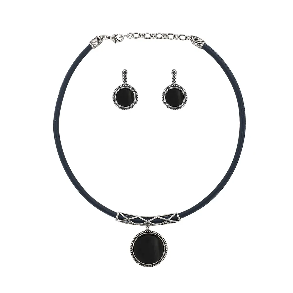 Комплект Possebon pearl black agate S8465.4 BW/S