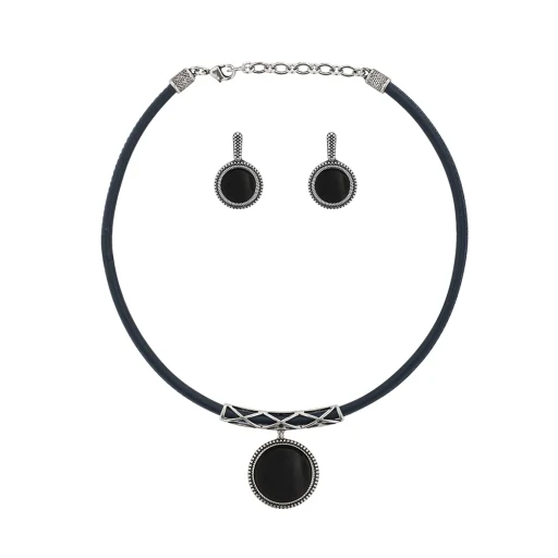 Комплект Possebon pearl black agate S8465.4 BW/S