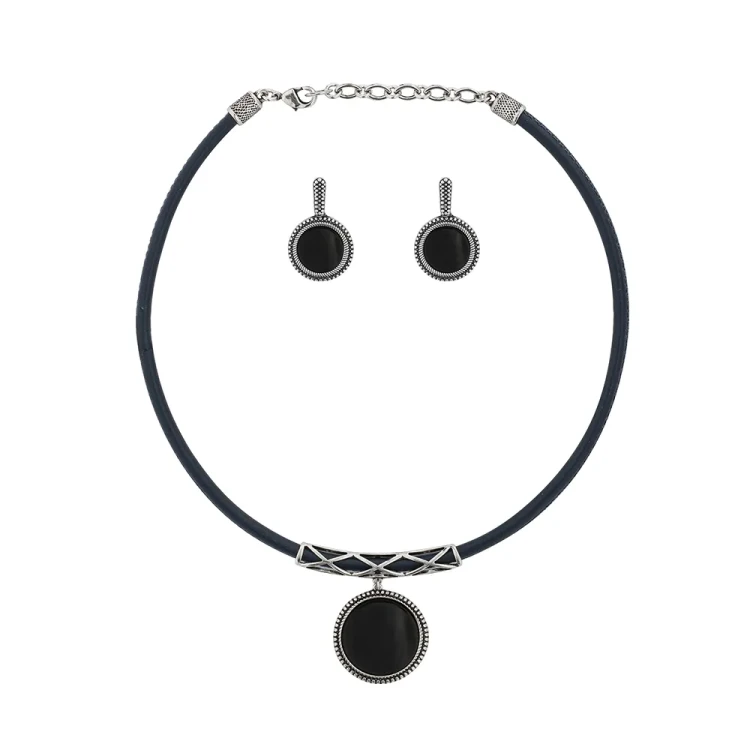 Комплект Possebon pearl black agate S8465.4 BW/S