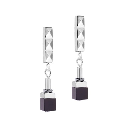Серьги Coeur de Lion Black-Silver 2802/21-1317