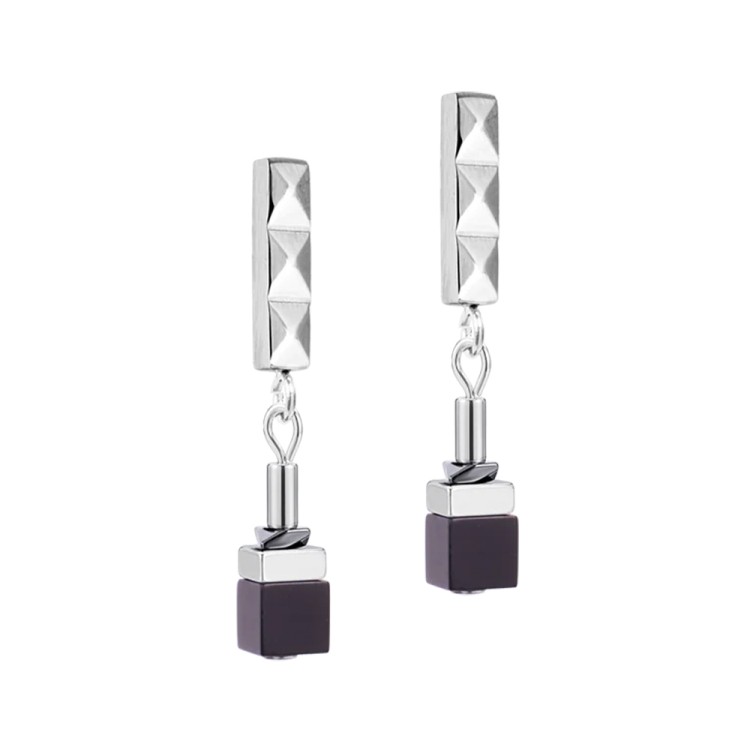 Серьги Coeur de Lion Black-Silver 2802/21-1317
