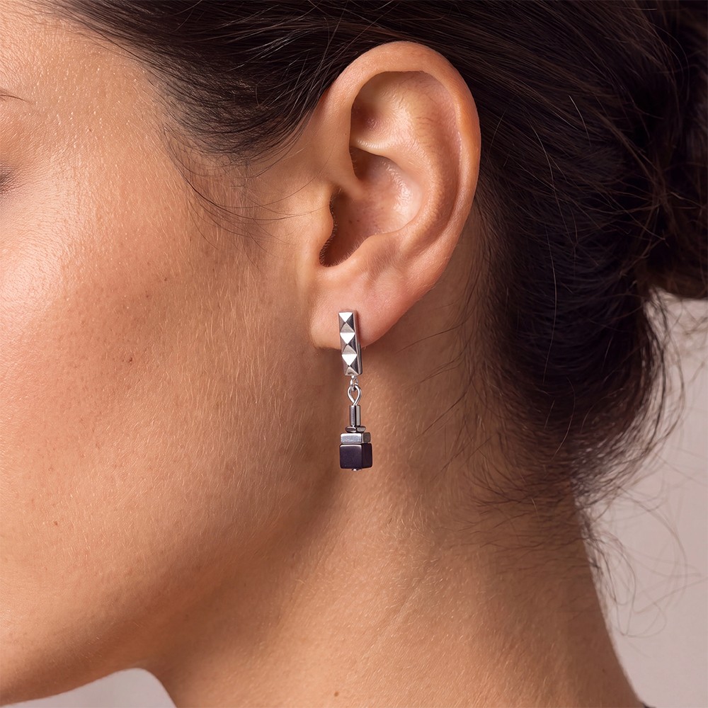 Серьги Coeur de Lion Black-Silver 2802/21-1317