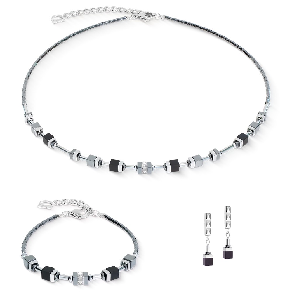 Серьги Coeur de Lion Black-Silver 2802/21-1317