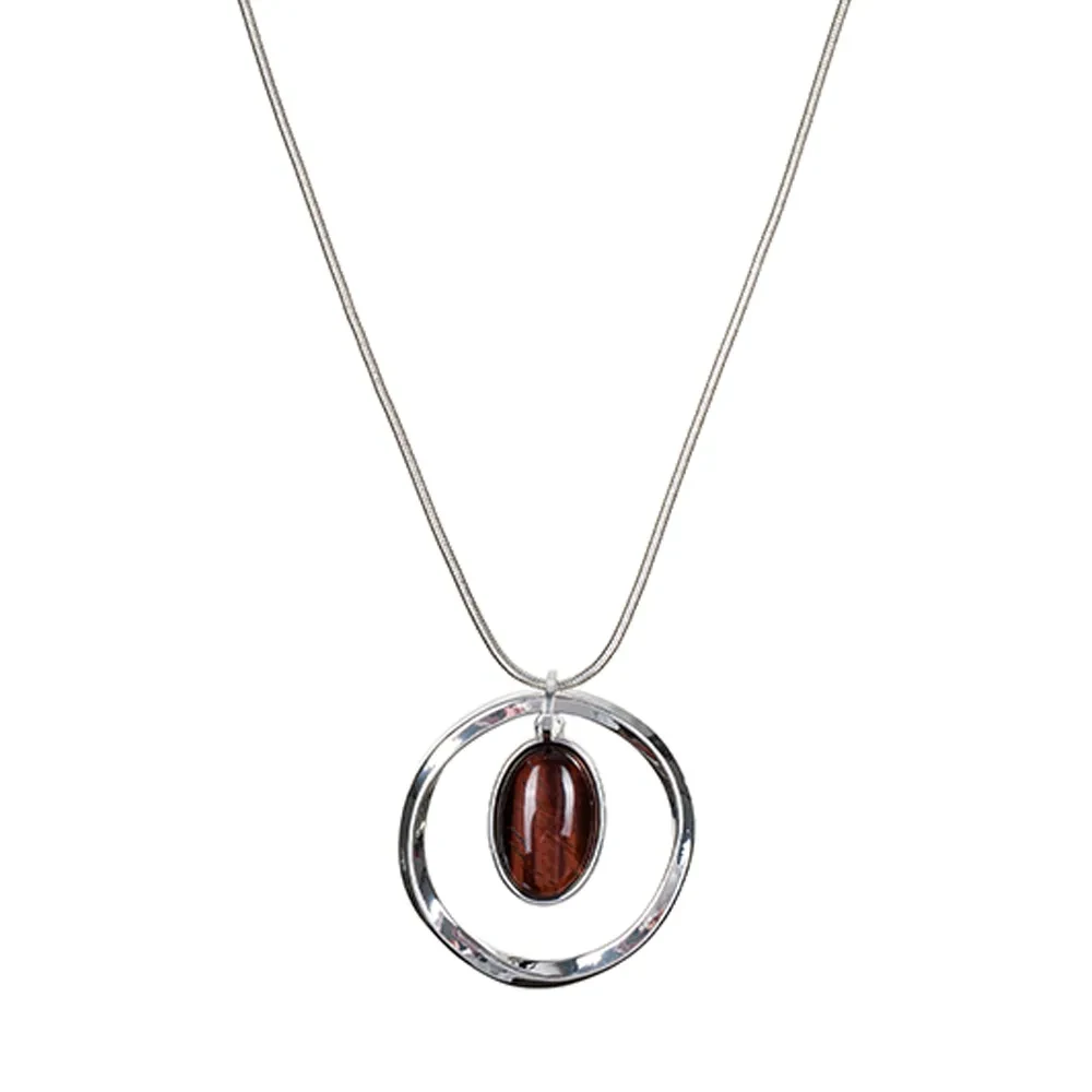 Колье Fiore Luna COFFE AGATE LN5146 BR/S