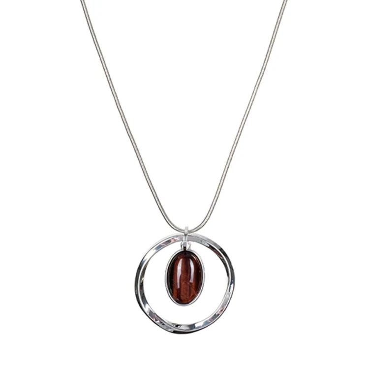 Колье Fiore Luna COFFE AGATE LN5146 BR/S