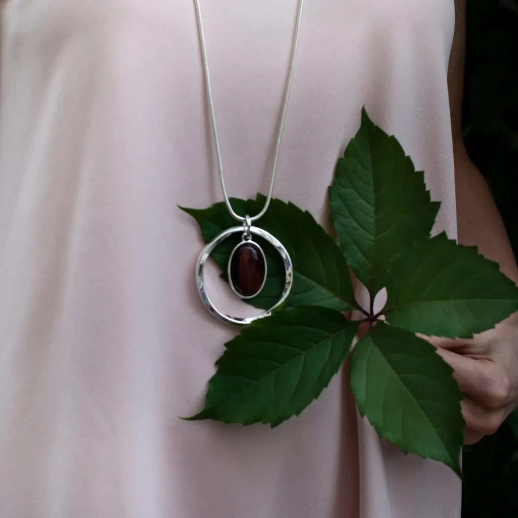 Колье Fiore Luna COFFE AGATE LN5146 BR/S