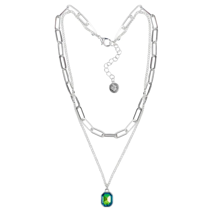 Колье Fiore Luna Virtual Green LN6101 S