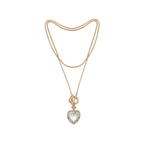 Колье Fiore Luna Crystal Heart Togl LN5237 G