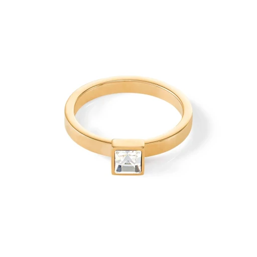 Кольцо Coeur de Lion Crystal-Gold 18 мм 0501/40-1816 56