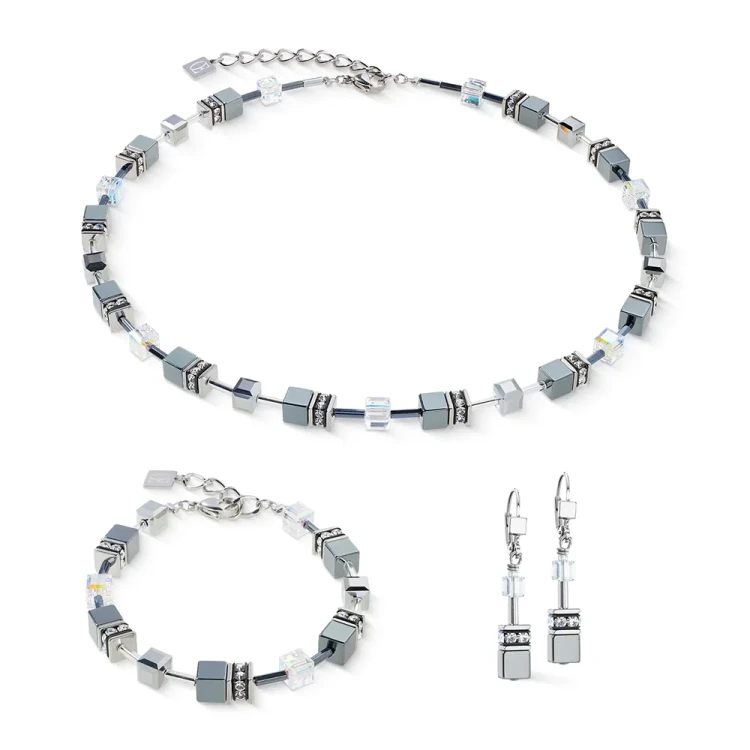 Колье Coeur de Lion Grey-Silver 4015/10-1217