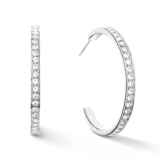 Серьги Coeur de Lion  Crystal-Silver 0128/21-1817
