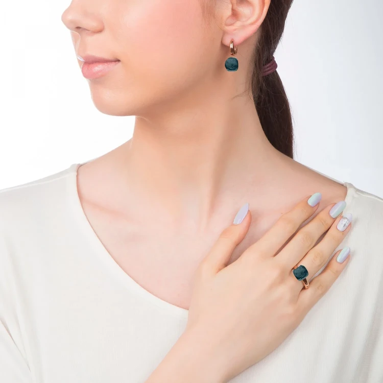 Кольцо Qudo Firenze london blue 16 мм 626029 BL/RG