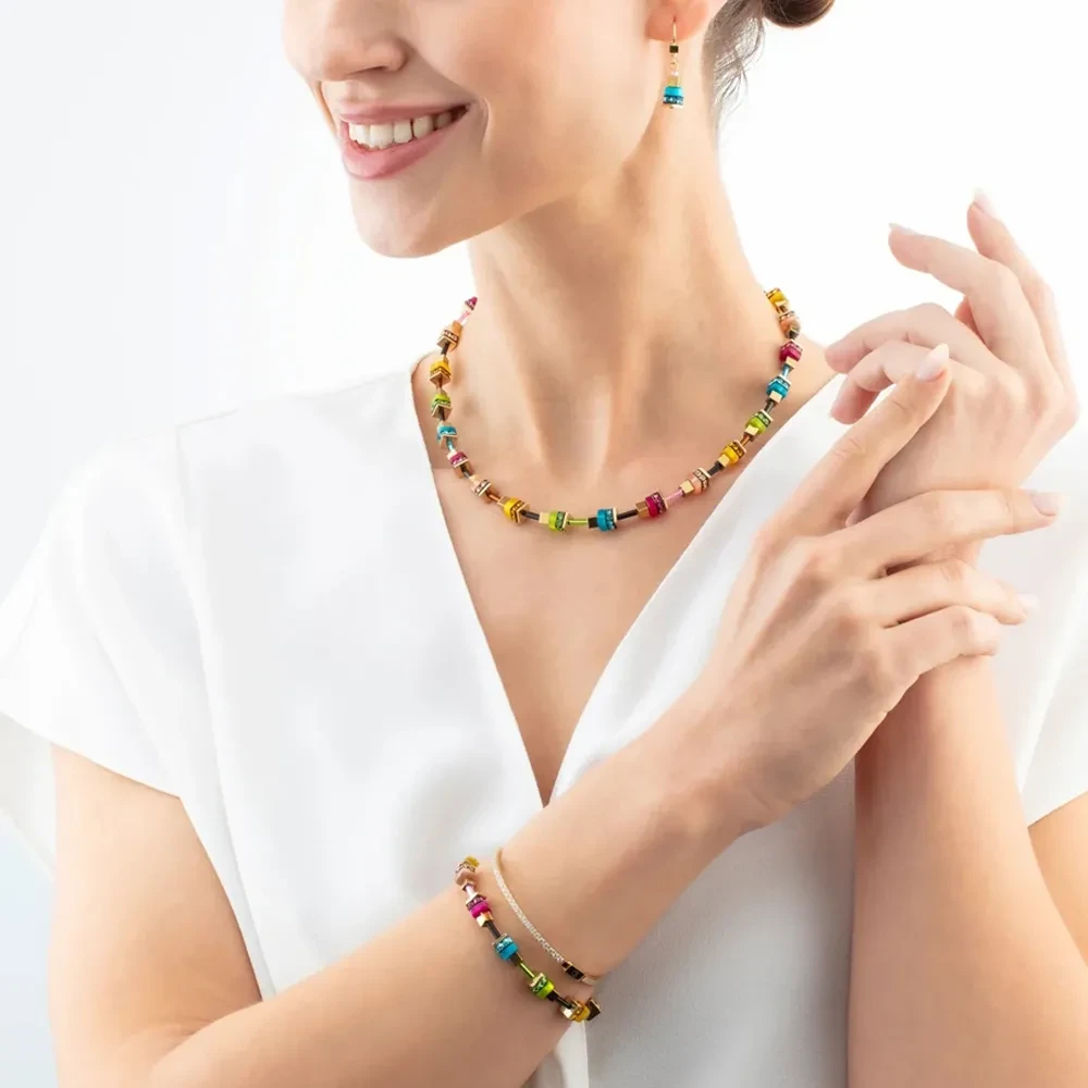 Колье Coeur de Lion Boho Sunset Cube 4413/10-1516