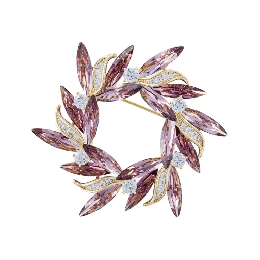 Брошь Fiore Luna ВЕНЕЦ Zircon+crystal XR14425C1 V/G