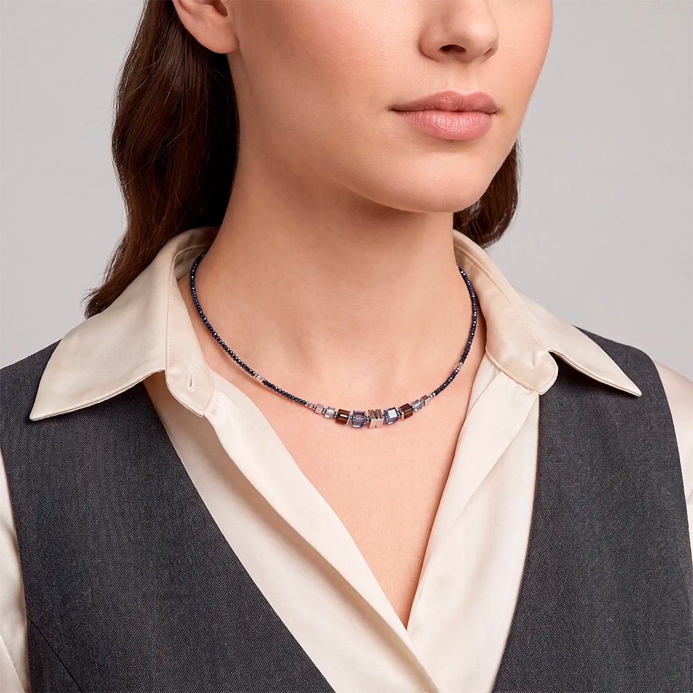Колье Coeur de Lion Blue-Grey 3044/10-0712