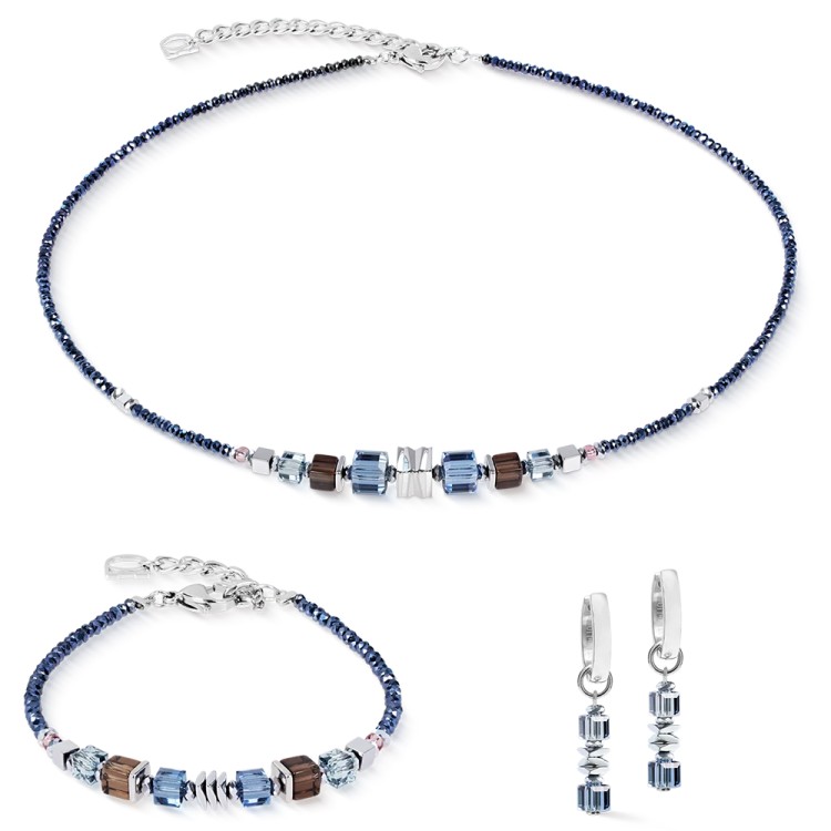 Колье Coeur de Lion Blue-Grey 3044/10-0712