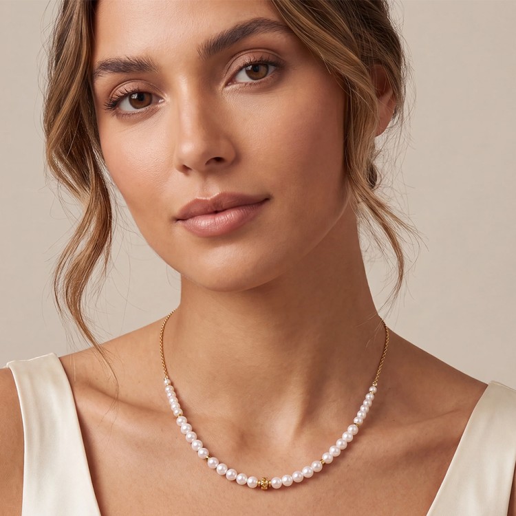 Колье Coeur de Lion White-Gold 3032/10-1416