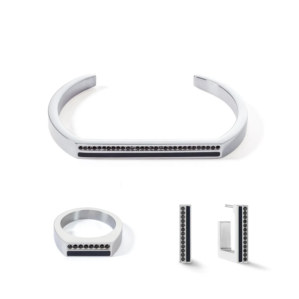 Кольцо Coeur de Lion Black-Silver 0133/40-1317 58