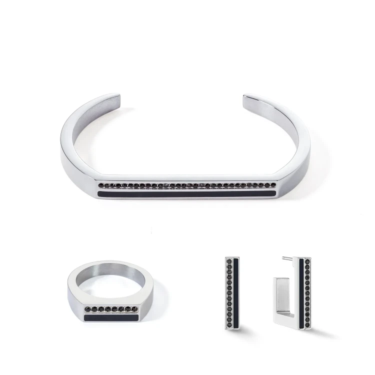 Кольцо Coeur de Lion Black-Silver 0133/40-1317 58