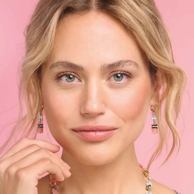 Серьги Coeur de Lion Aqua-Apricot 2838/20-2028