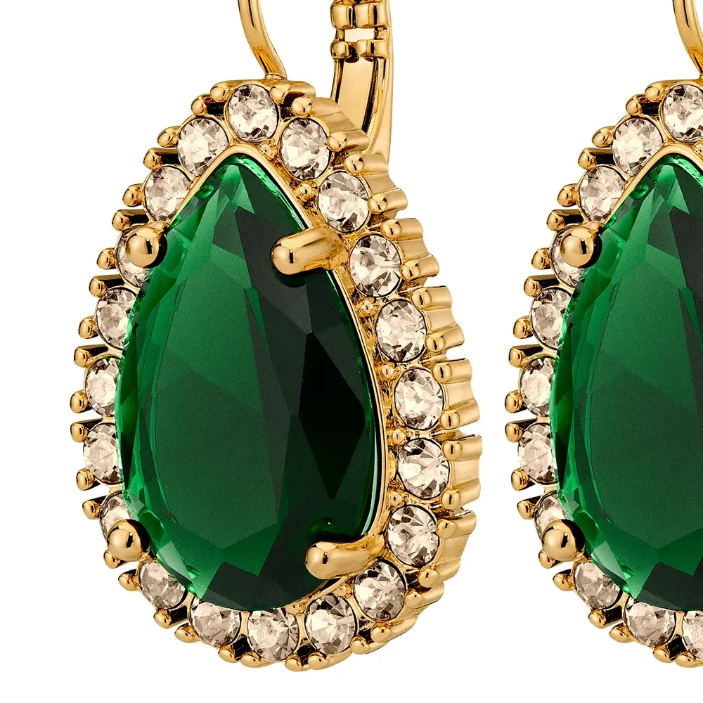 Серьги Dyrberg Kern FIORA SG EMERALD GREEN/GOLDEN 450076