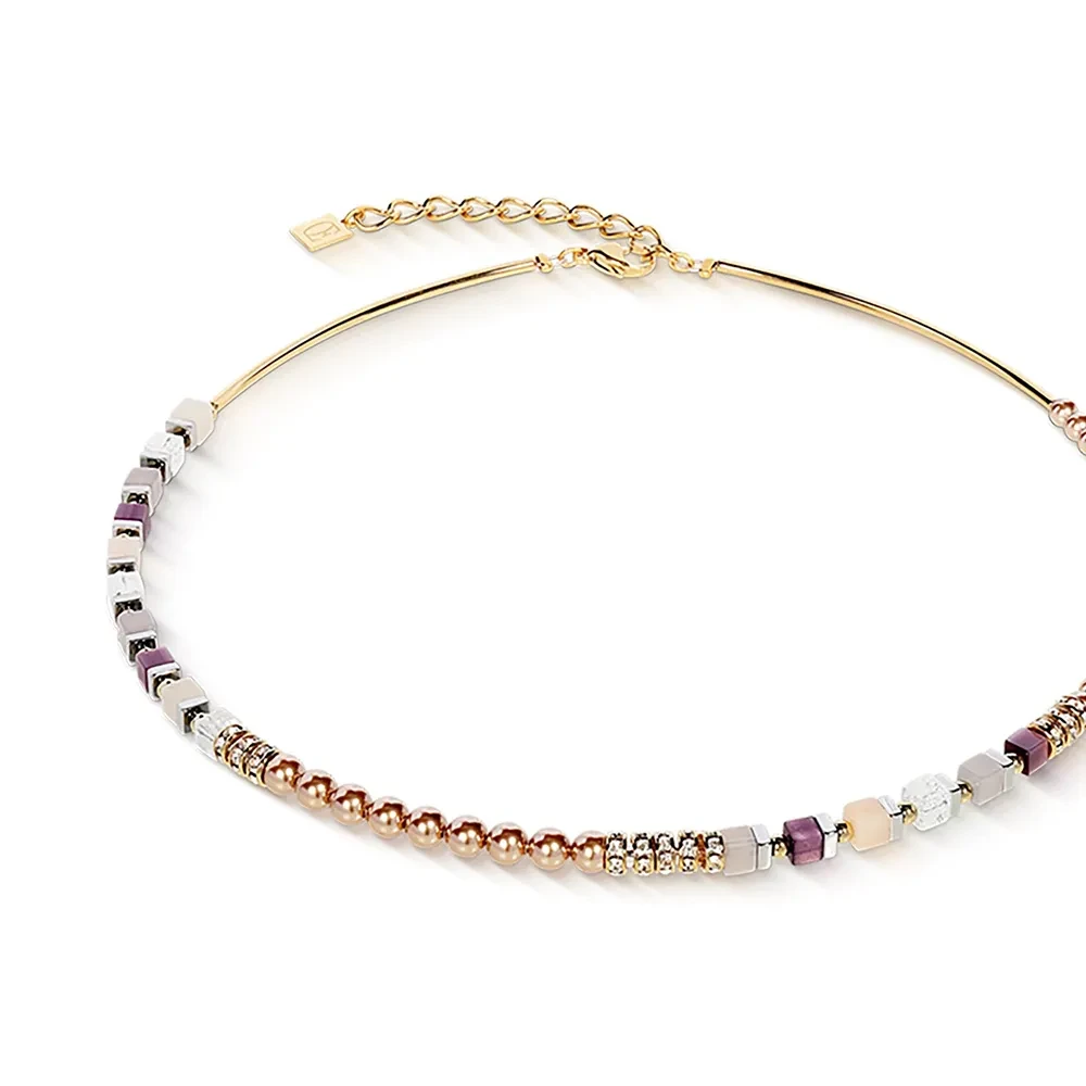Колье Coeur de Lion Grey-Purple 4354/10-1208