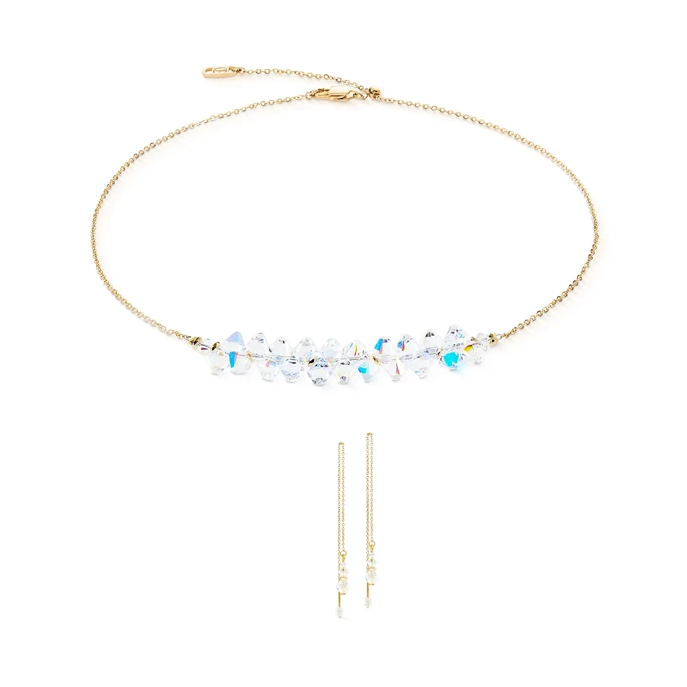 Серьги Coeur de Lion Crystal-Gold 4633/20-1816