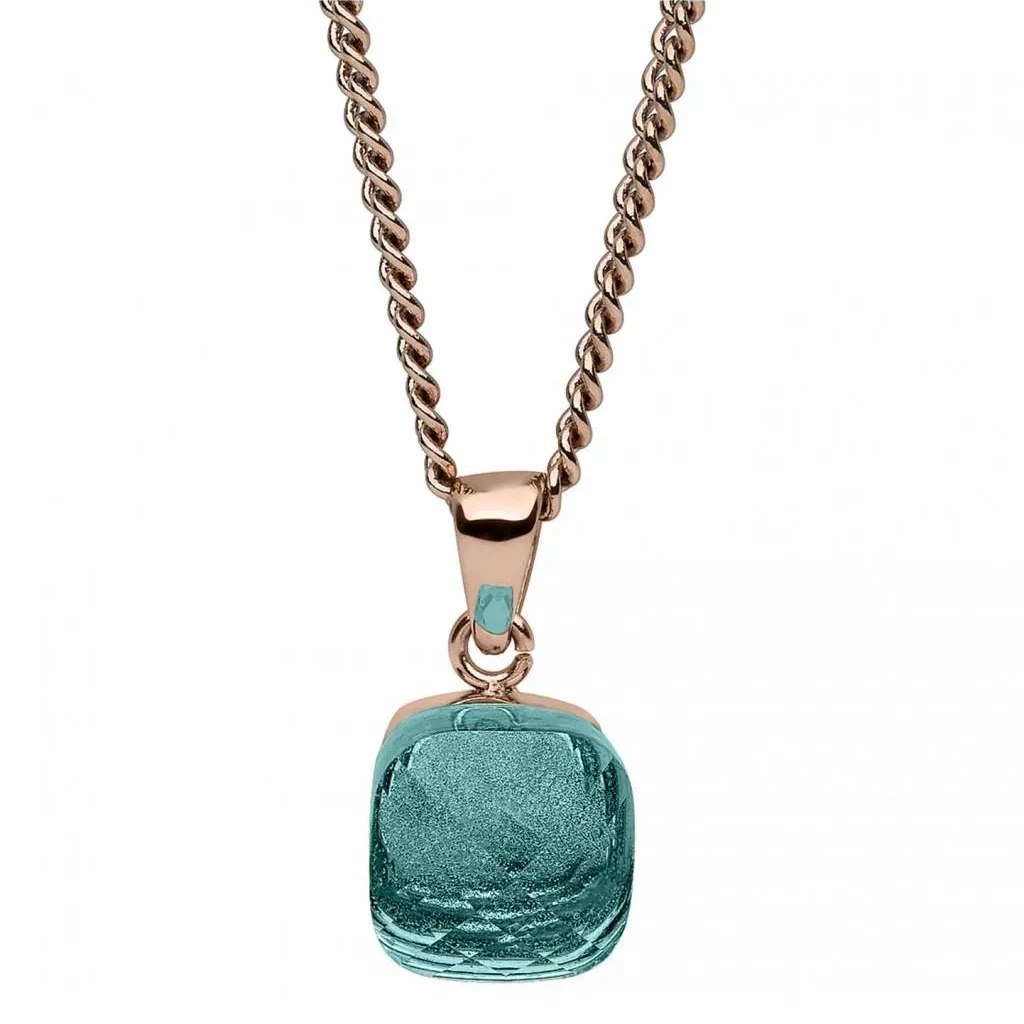 Колье Qudo Firenze blue apatite 400032.1 BL/RG