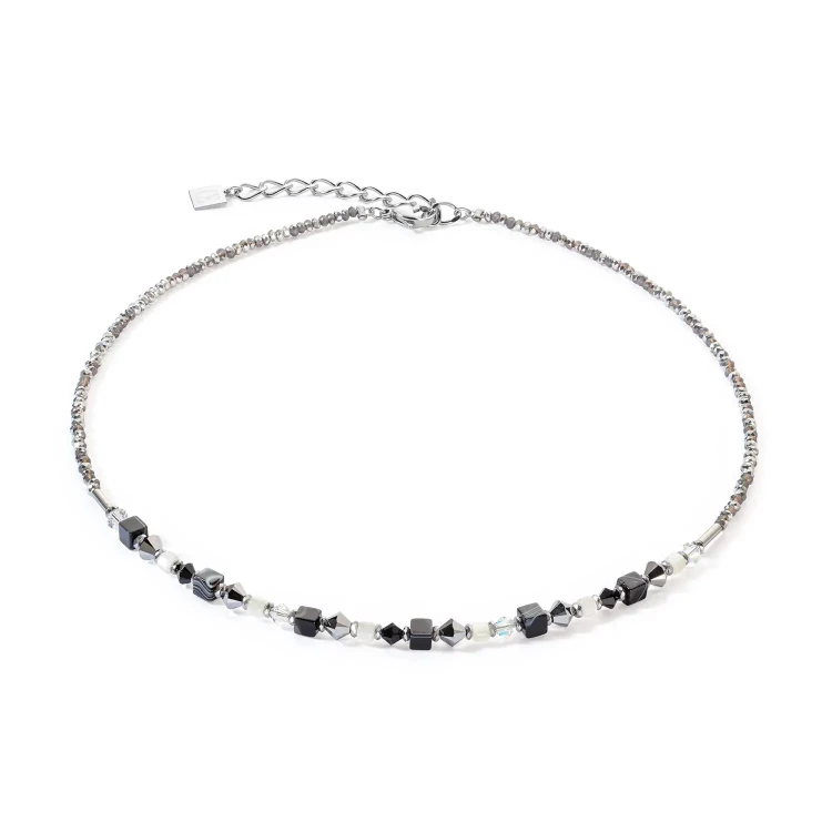 Колье Coeur de Lion Black-White 4239/10-1314