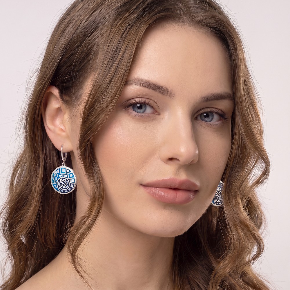 Серьги Fiore Luna AE01319-15 BL/S