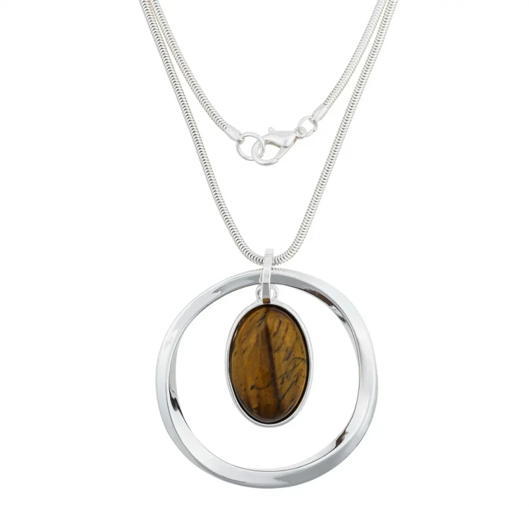 Колье Fiore Luna TIGER EYE LN5129 BR/S