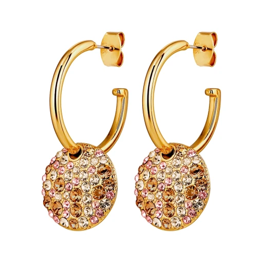 Серьги WISP SG GOLDEN 490189 Dyrberg Kern