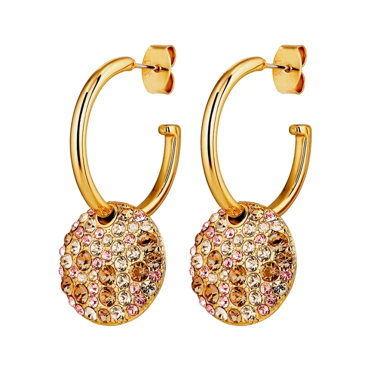 Серьги WISP SG GOLDEN 490189 Dyrberg Kern