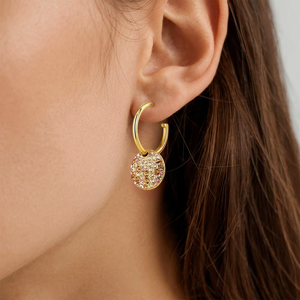 Серьги WISP SG GOLDEN 490189 Dyrberg Kern