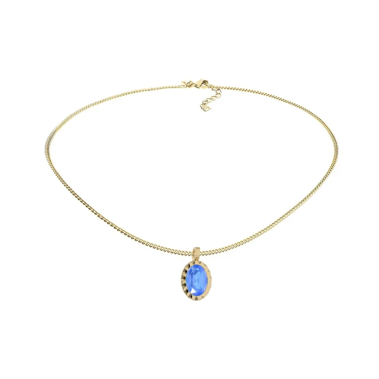 Колье Qudo TIVOLA UNICA big (G/P) Royal blue delite 3cm 420684